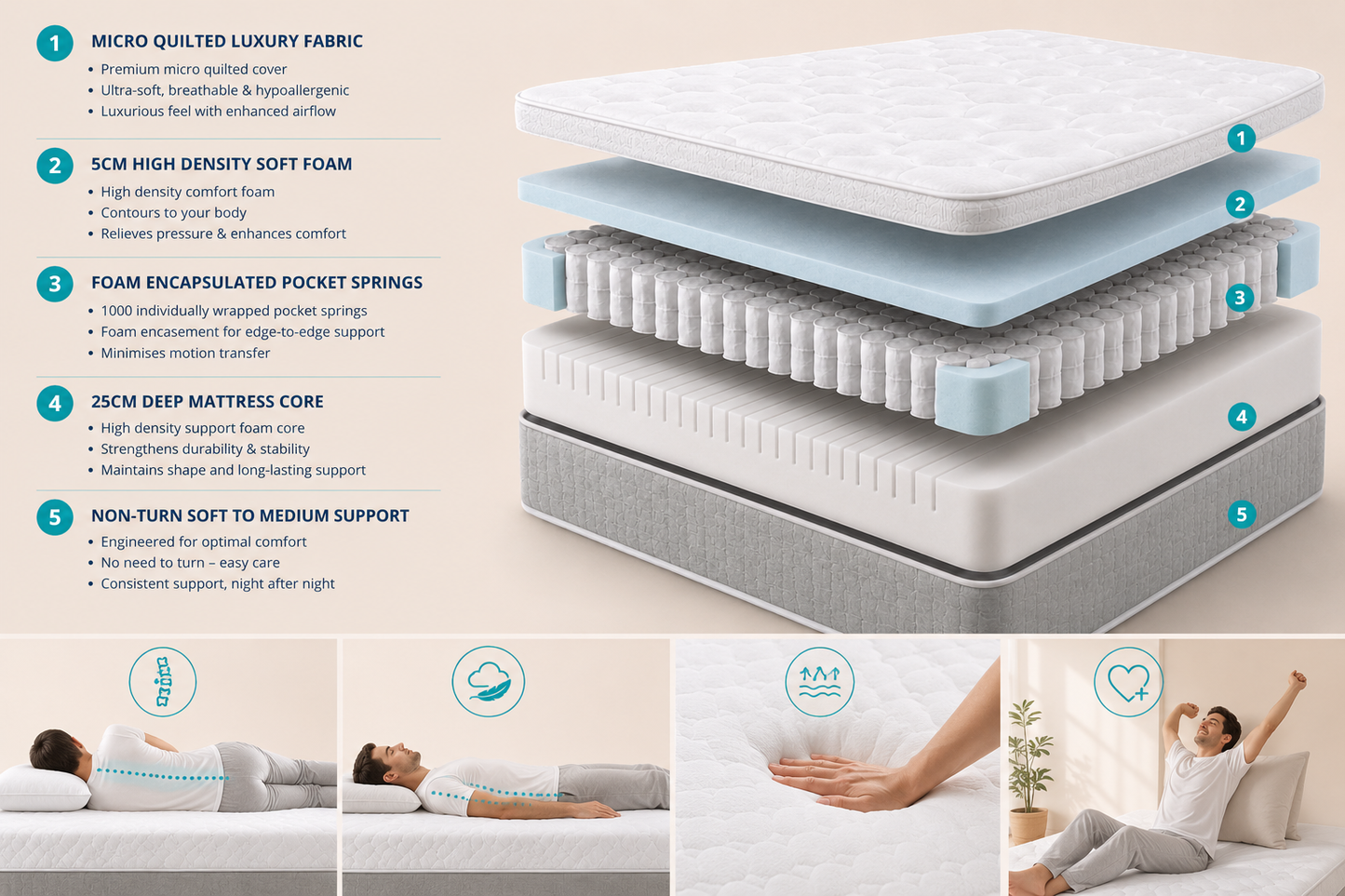 DIVINE HYBRID PRO COMFORT MATTRESS